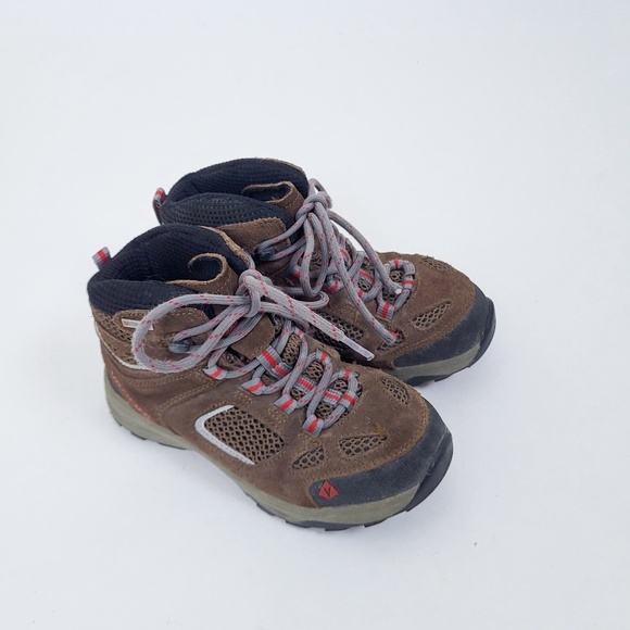 Kids Vasque Boots hiking lace-up lacing tall insulated rubber soles tread - Picture 13 of 13
